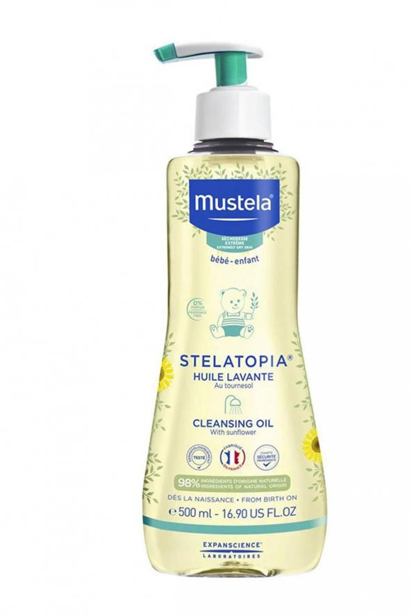 Mustela Stelatopia Temizleme Yağı 500 Ml