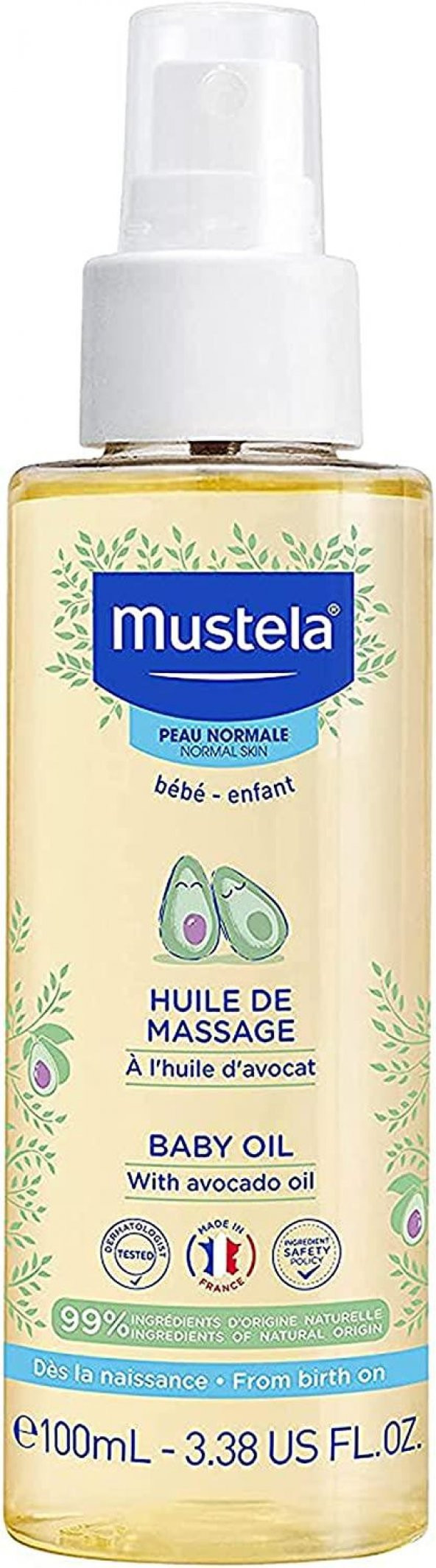 Mustela Bebek Bakım Masaj Yağı 100ml