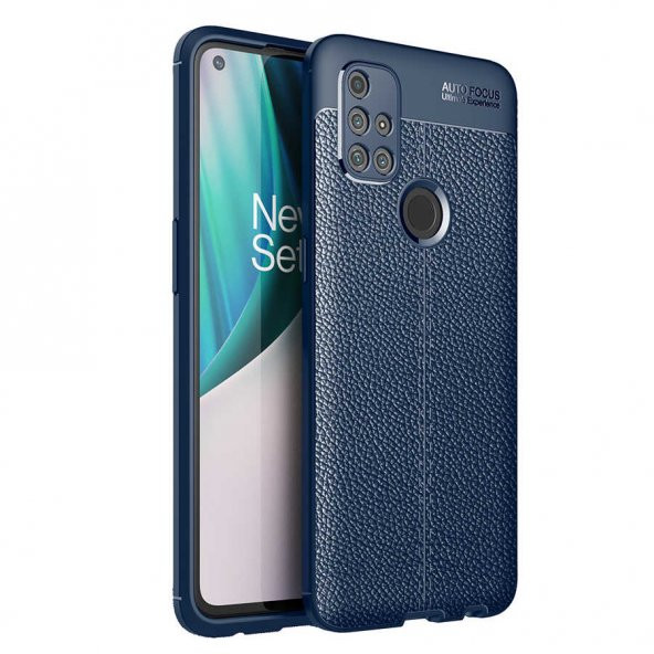One Plus Nord N10 5G Kılıf Niss Antişok Korumalı Deri Silikon Kapak - 11