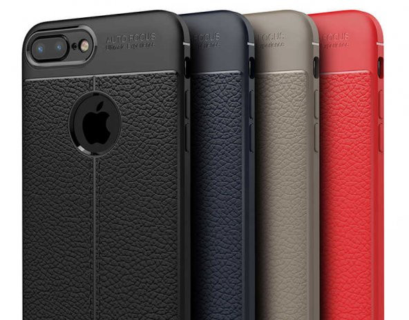 Apple iPhone 7 Plus Kılıf Niss Antişok Korumalı Deri Silikon Kapak ürün görseli 1