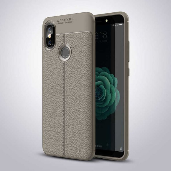 Xiaomi Mi 8 Kılıf Niss Antişok Korumalı Deri Silikon Kapak - 4