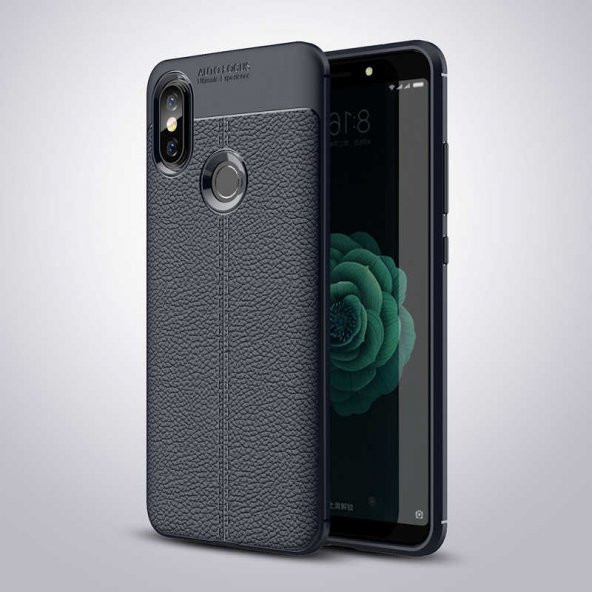 Xiaomi Mi 8 Kılıf Niss Antişok Korumalı Deri Silikon Kapak - 5