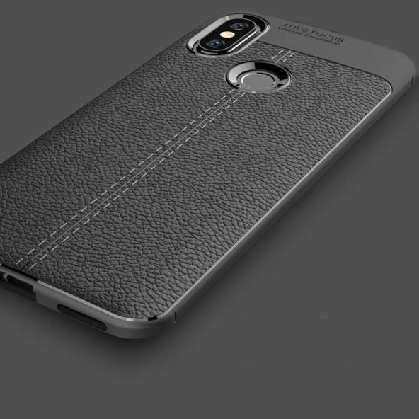 Xiaomi Mi 8 SE Kılıf Niss Antişok Korumalı Deri Silikon Kapak - 10
