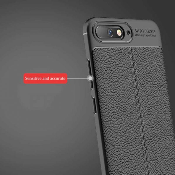Huawei Y6 2018 Kılıf Niss Antişok Korumalı Deri Silikon Kapak - 10