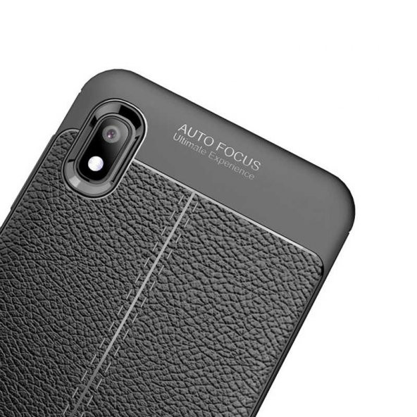 Samsung Galaxy A10 Kılıf Niss Antişok Korumalı Deri Silikon Kapak - 7
