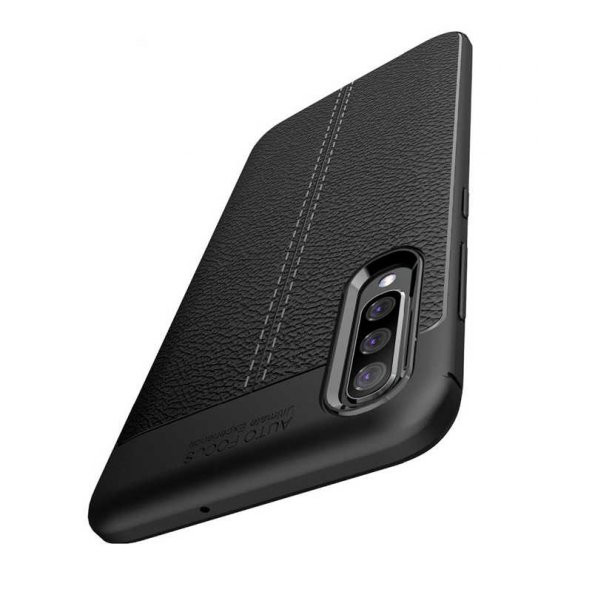 Samsung Galaxy M30 Kılıf Niss Antişok Korumalı Deri Silikon Kapak - 6