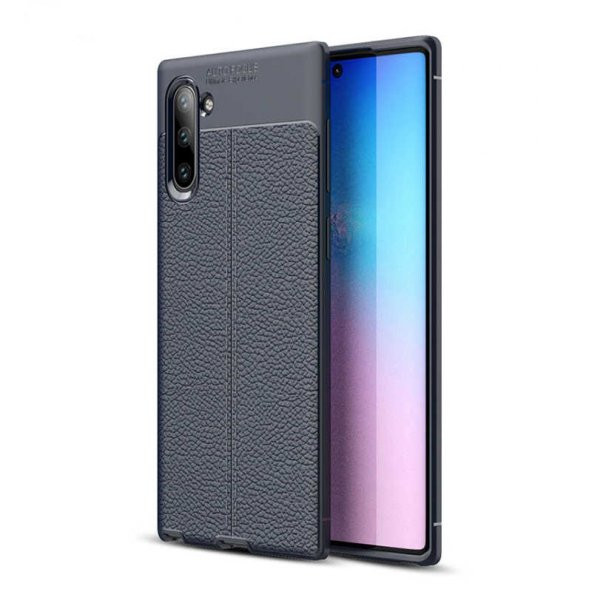 Samsung Galaxy Note 10 Kılıf Niss Antişok Korumalı Deri Silikon Kapak - 5