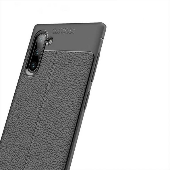 Samsung Galaxy Note 10 Kılıf Niss Antişok Korumalı Deri Silikon Kapak - 10