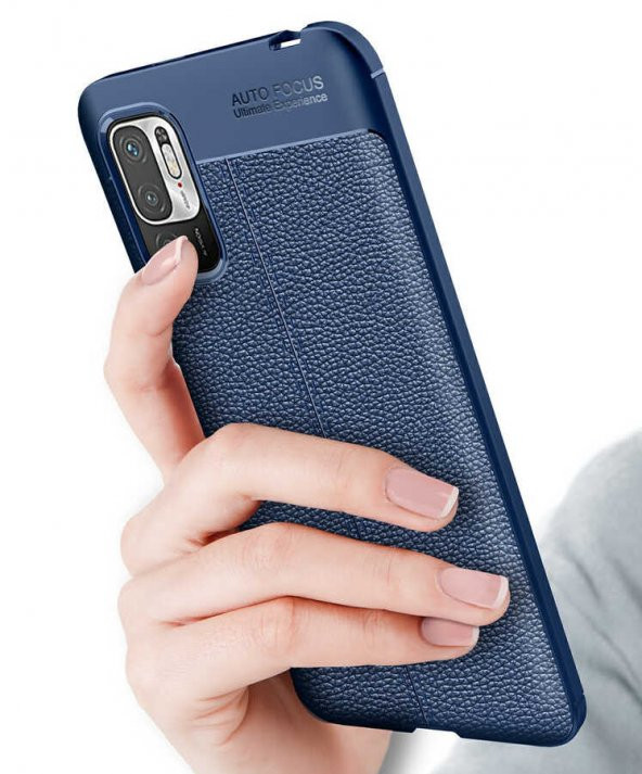 Xiaomi Redmi Note 10 5G Kılıf Niss Antişok Korumalı Deri Silikon Kapak - 4