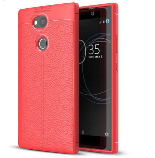 Sony Xperia XA2 Kılıf Niss Antişok Korumalı Deri Silikon Kapak - 4