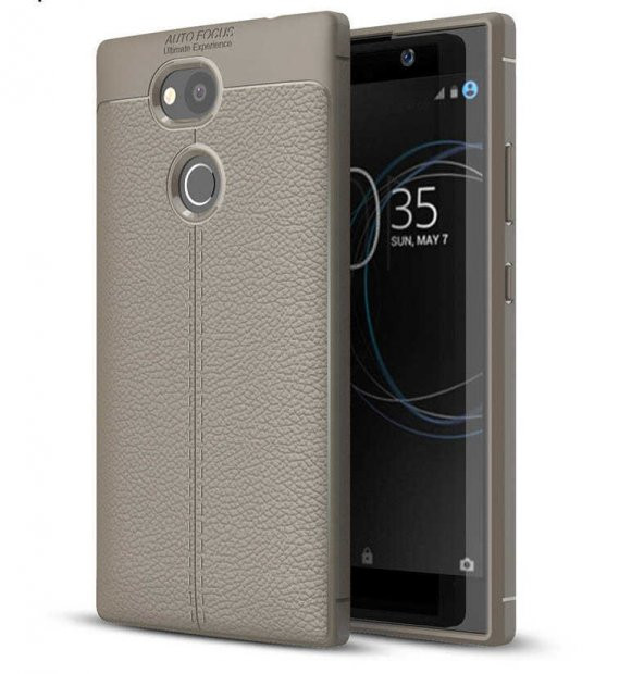 Sony Xperia XA2 Kılıf Niss Antişok Korumalı Deri Silikon Kapak - 5
