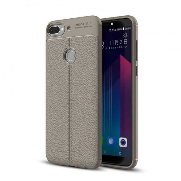 HTC Desire 12 Plus Kılıf Niss Antişok Korumalı Deri Silikon Kapak - 2