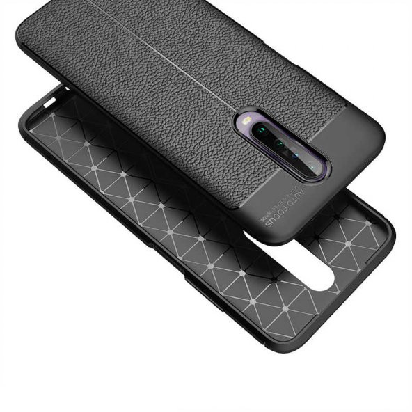 Xiaomi Poco X2 Kılıf Niss Antişok Korumalı Deri Silikon Kapak - 11