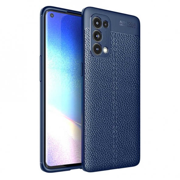 Oppo Reno 5 Pro 5G Kılıf Niss Antişok Korumalı Deri Silikon Kapak - 2