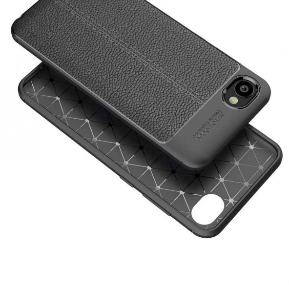 HTC Desire 12 Kılıf Niss Antişok Korumalı Deri Silikon Kapak - 7