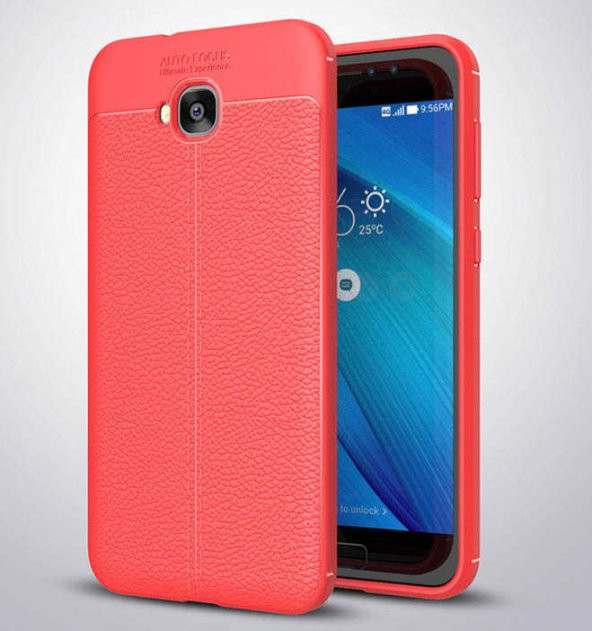 Asus Zenfone 4 Selfie ZD553KL Kılıf Niss Antişok Korumalı Deri Silikon Kapak - 4