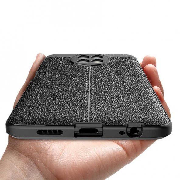 Xiaomi Redmi Note 9T Kılıf Niss Antişok Korumalı Deri Silikon Kapak - 10