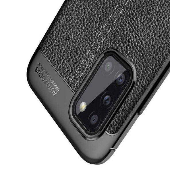 Samsung Galaxy A31 Kılıf Niss Antişok Korumalı Deri Silikon Kapak - 11