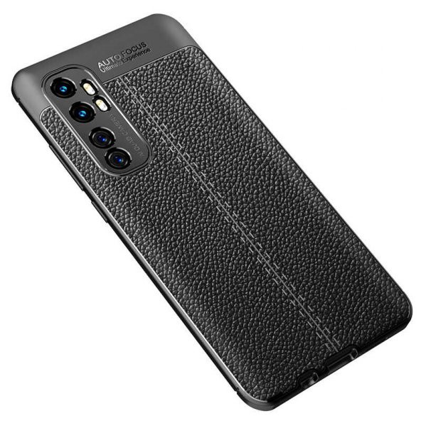 Xiaomi Mi Note 10 Lite Kılıf Niss Antişok Korumalı Deri Silikon Kapak - 9
