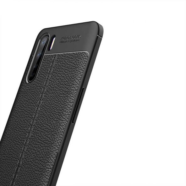 Oppo A91 Kılıf Niss Antişok Korumalı Deri Silikon Kapak - 7