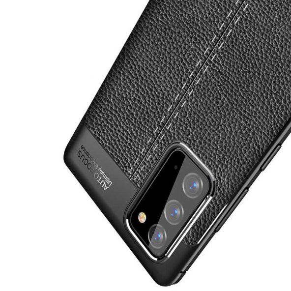 Samsung Galaxy Note 20 Kılıf Niss Antişok Korumalı Deri Silikon Kapak - 11