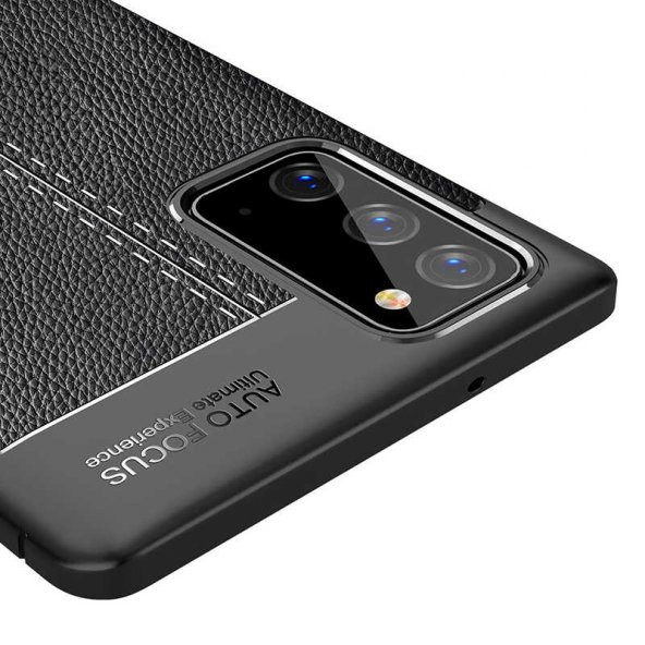 Samsung Galaxy Note 20 Kılıf Niss Antişok Korumalı Deri Silikon Kapak - 12