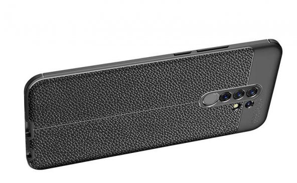 Xiaomi Redmi 9 Kılıf Niss Antişok Korumalı Deri Silikon Kapak - 5