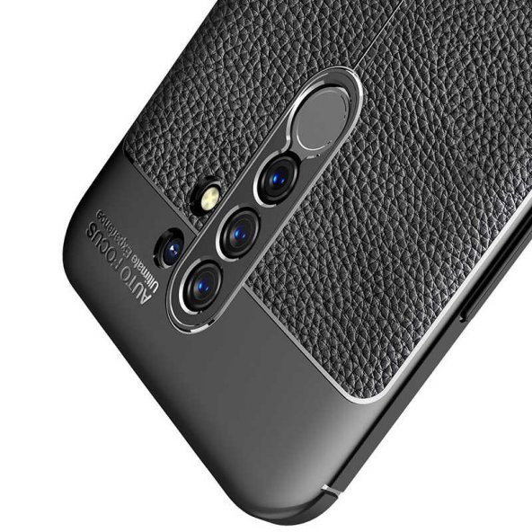 Xiaomi Redmi 9 Kılıf Niss Antişok Korumalı Deri Silikon Kapak - 7