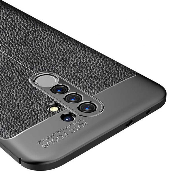 Xiaomi Redmi 9 Kılıf Niss Antişok Korumalı Deri Silikon Kapak - 8