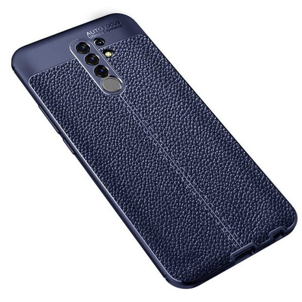 Xiaomi Redmi 9 Kılıf Niss Antişok Korumalı Deri Silikon Kapak - 9