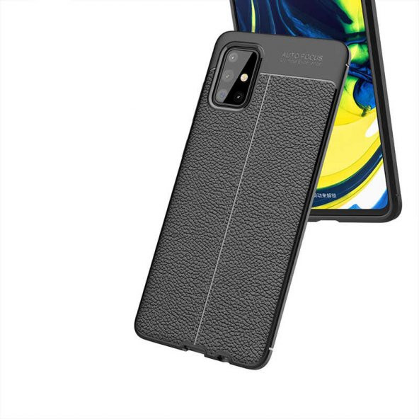 Samsung Galaxy M31S Kılıf Niss Antişok Korumalı Deri Silikon Kapak - 7