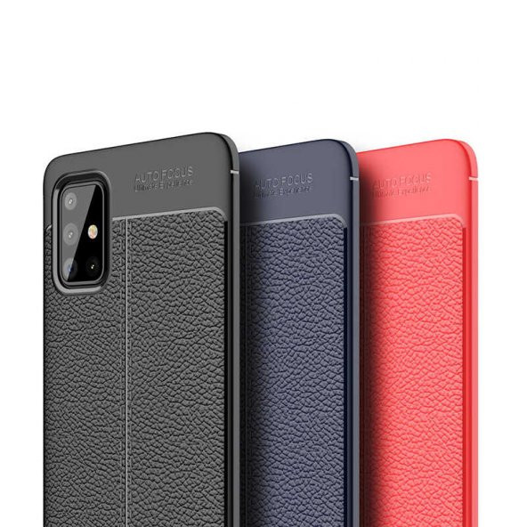 Samsung Galaxy M31S Kılıf Niss Antişok Korumalı Deri Silikon Kapak - 11