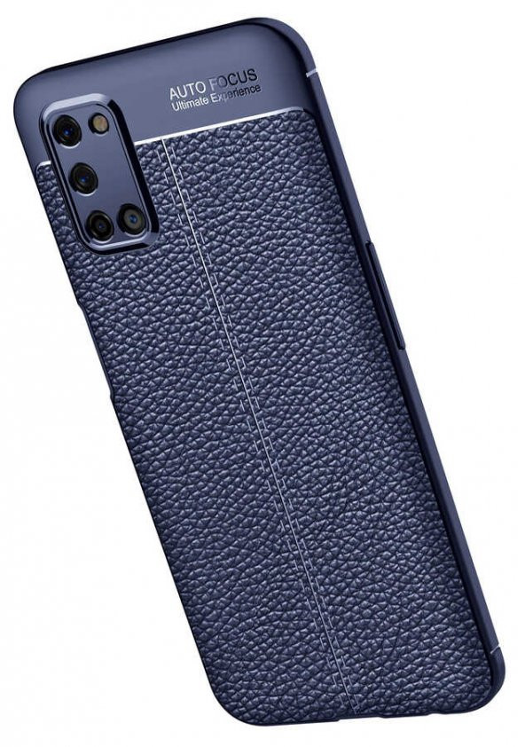 Oppo A52 Kılıf Niss Antişok Korumalı Deri Silikon Kapak - 5