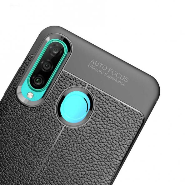 Huawei P30 Lite Kılıf Niss Antişok Korumalı Deri Silikon Kapak - 10