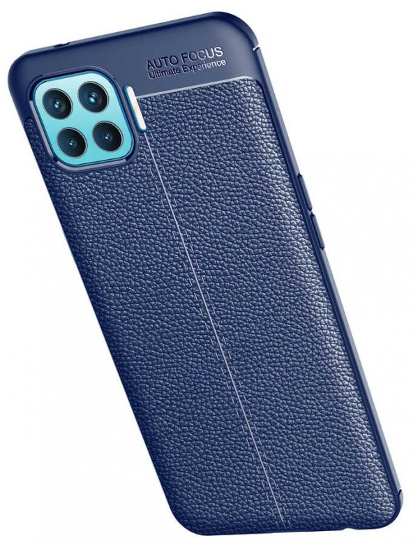 Oppo Reno 4 Lite Kılıf Niss Antişok Korumalı Deri Silikon Kapak - 5