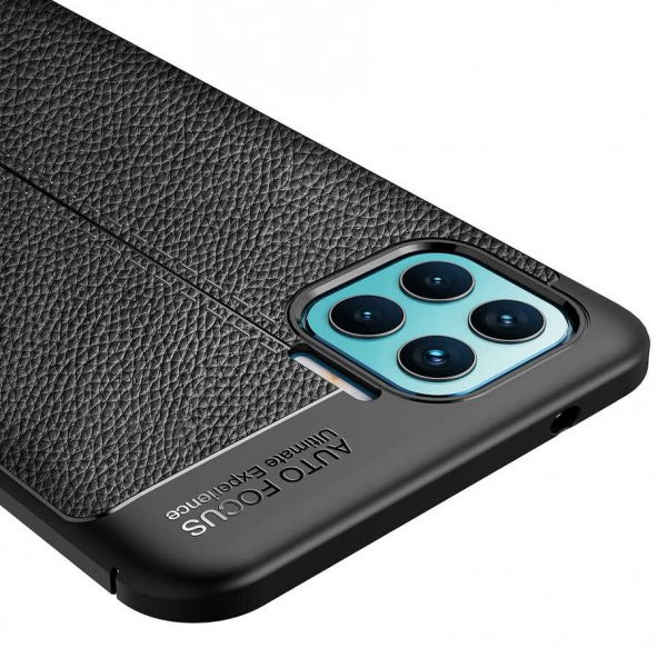Oppo Reno 4 Lite Kılıf Niss Antişok Korumalı Deri Silikon Kapak - 9