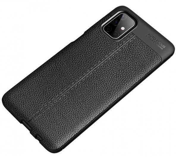 Samsung Galaxy M51 Kılıf Niss Antişok Korumalı Deri Silikon Kapak - 6