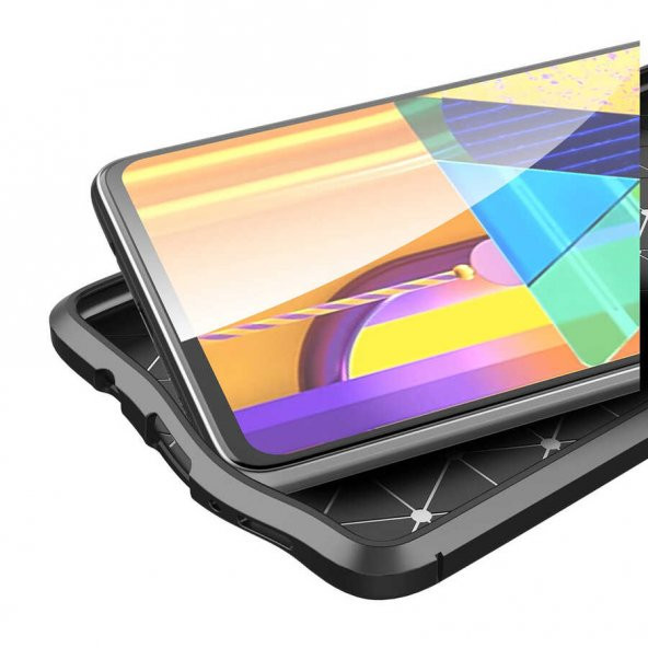 Samsung Galaxy M51 Kılıf Niss Antişok Korumalı Deri Silikon Kapak - 7