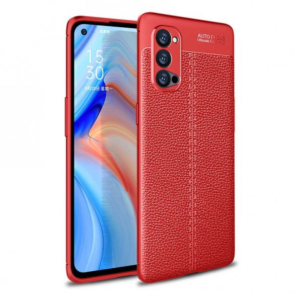 Oppo Reno 4 Pro 4G Kılıf Niss Antişok Korumalı Deri Silikon Kapak - 3