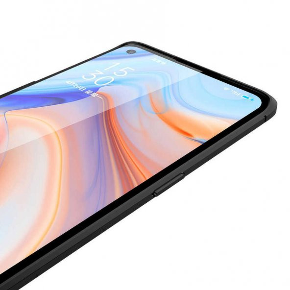 Oppo Reno 4 Pro 4G Kılıf Niss Antişok Korumalı Deri Silikon Kapak - 8