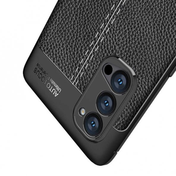 Oppo Reno 4 Pro 4G Kılıf Niss Antişok Korumalı Deri Silikon Kapak - 10