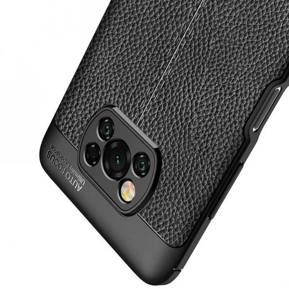 Xiaomi Poco X3 Kılıf Niss Antişok Korumalı Deri Silikon Kapak - 8
