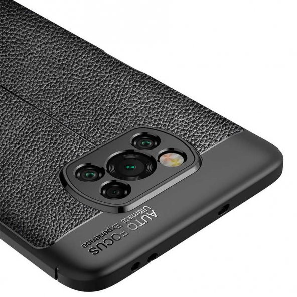 Xiaomi Poco X3 Kılıf Niss Antişok Korumalı Deri Silikon Kapak - 9