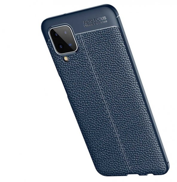 Samsung Galaxy A12 Kılıf Niss Antişok Korumalı Deri Silikon Kapak - 7