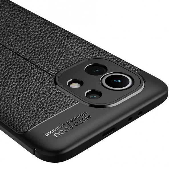 Xiaomi Mi 11 Kılıf Niss Antişok Korumalı Deri Silikon Kapak - 9