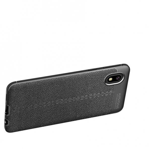 Samsung Galaxy A01 Core Kılıf Niss Antişok Korumalı Deri Silikon Kapak - 6