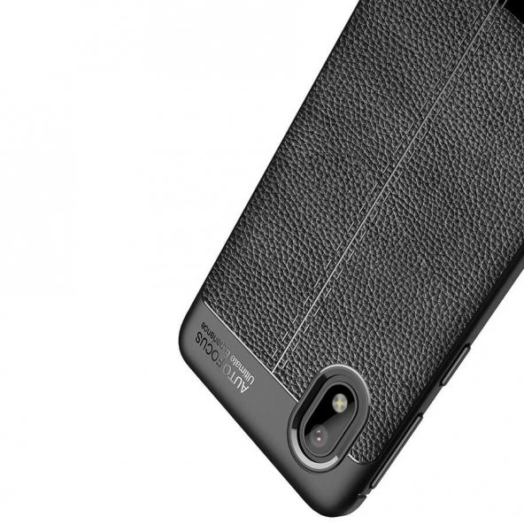 Samsung Galaxy A01 Core Kılıf Niss Antişok Korumalı Deri Silikon Kapak - 8