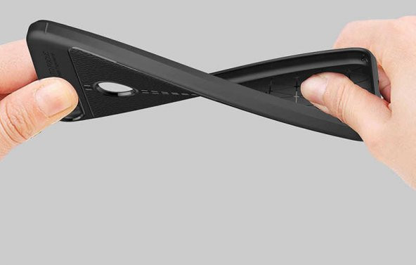 Huawei P Smart 2018 Kılıf Niss Antişok Korumalı Deri Silikon Kapak - 6