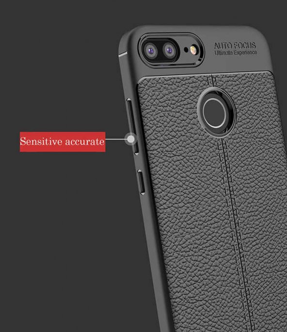 Huawei P Smart 2018 Kılıf Niss Antişok Korumalı Deri Silikon Kapak - 7