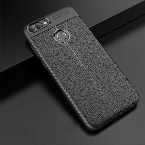 Huawei P Smart 2018 Kılıf Niss Antişok Korumalı Deri Silikon Kapak - 8